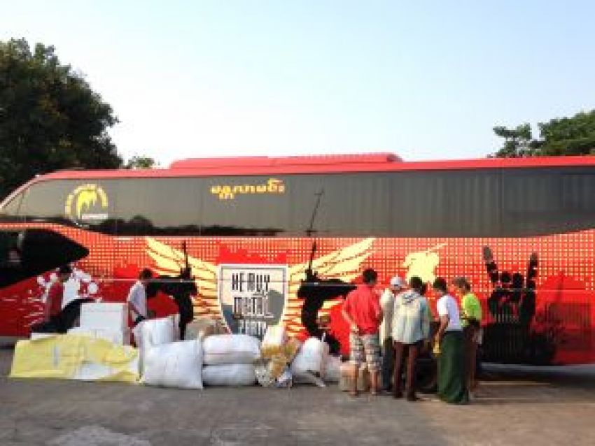 ヤンゴンから地方への移動手段としてのバス（2）