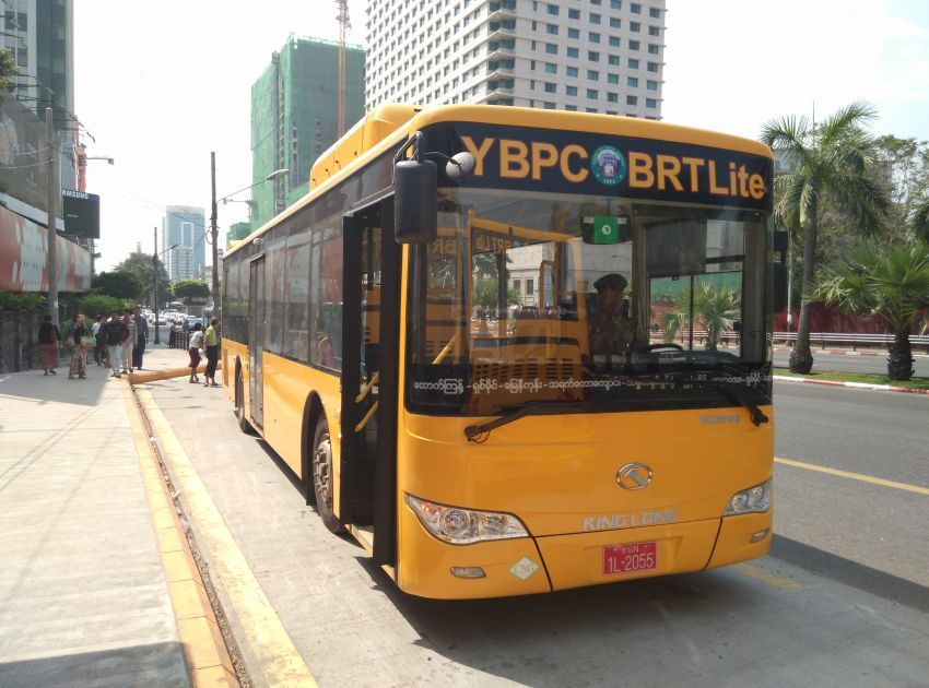 ミャンマー・ヤンゴンに新交通バスシステムが開通